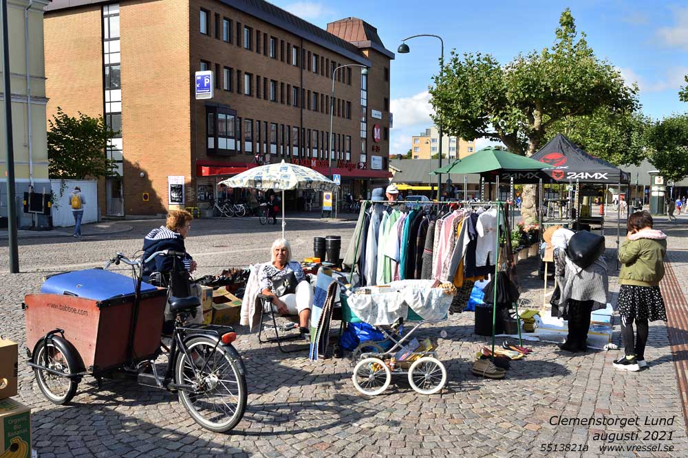 Handel på Clemenstorget.