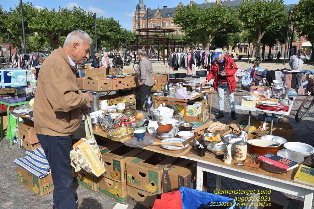Handel på Clemenstorget.