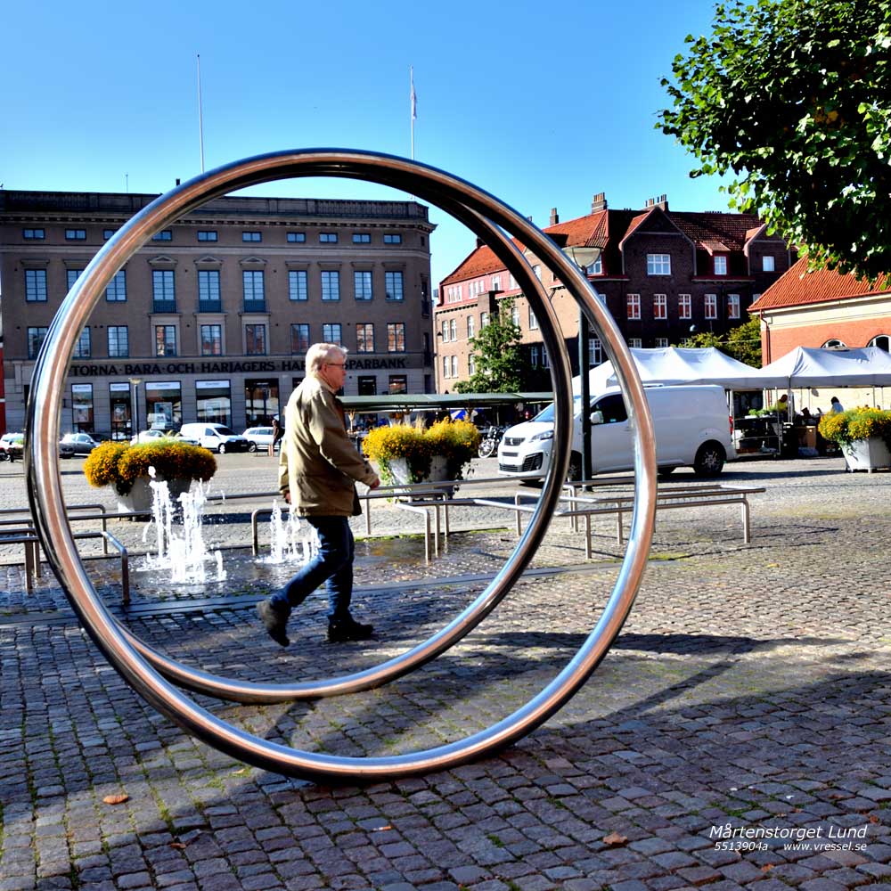 Inringat på Mårtenstorget.