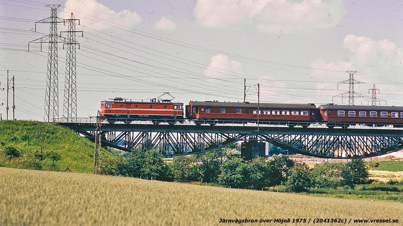 Järnvägsbron över Höjeå 1975