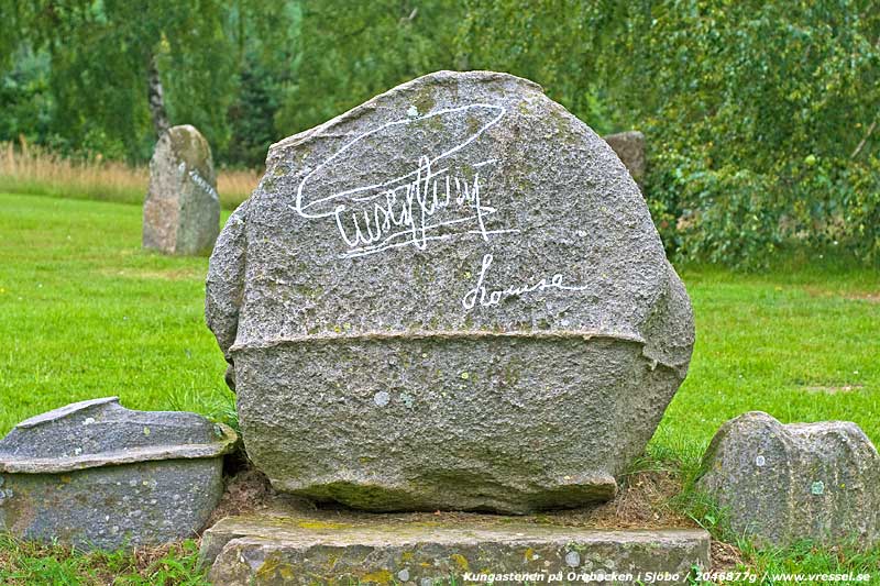 Kungastenen p� Orebacken.