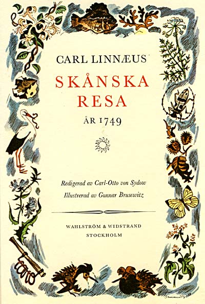 CARL LINN�US SK�NSKA RESA �R 1749